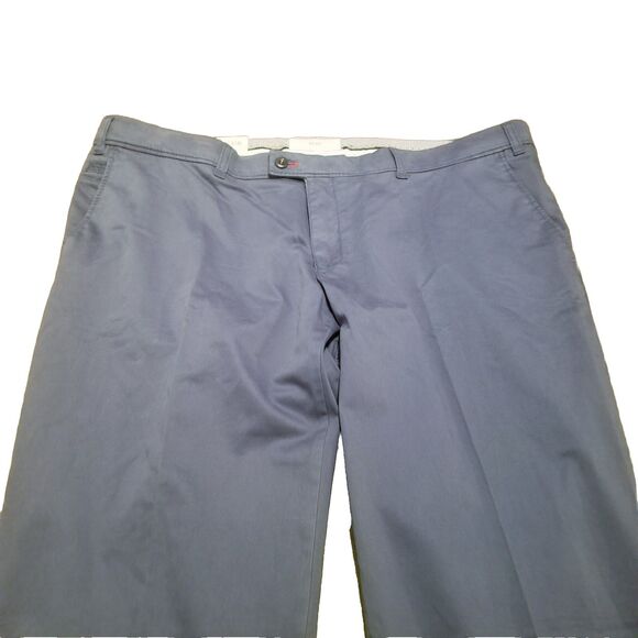 Brax Evans Pants Men Size 60 Slate Blue Luxury Chino Kapok Pima (44x34) NWT New - Picture 2 of 7